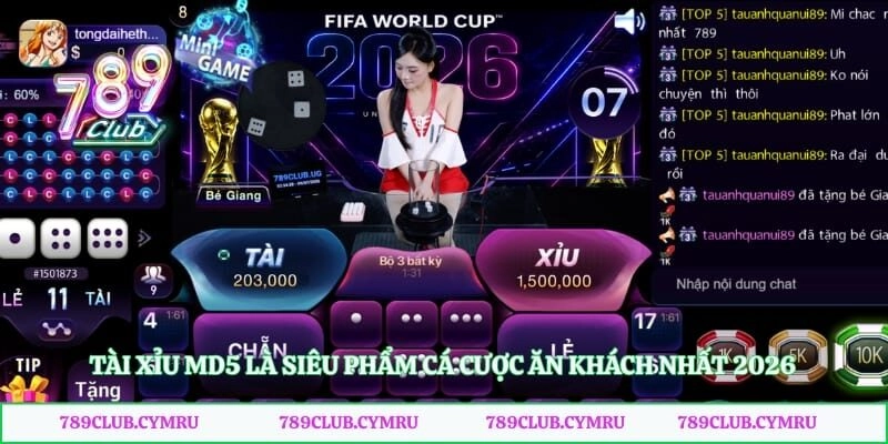 Tài xỉu MD5 là siêu phẩm cá cược ăn khách nhất 2026