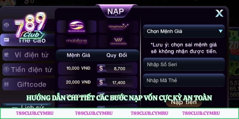 Hướng dẫn chi tiết các bước nạp vốn cực kỳ an toàn