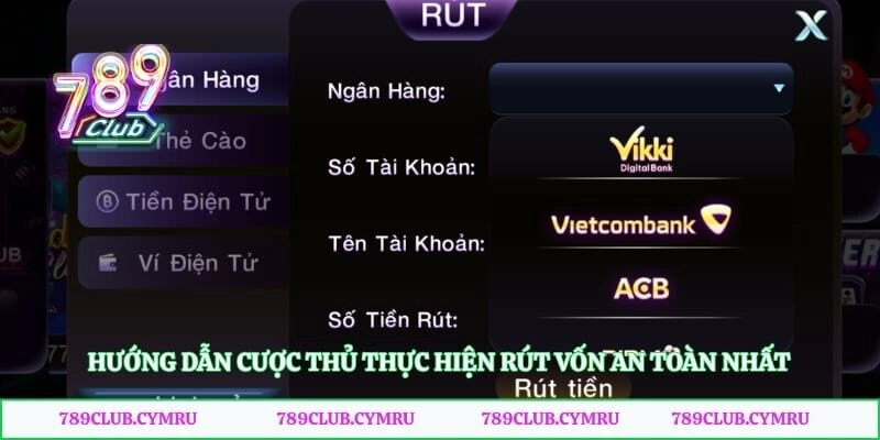 Hướng dẫn cược thủ thực hiện rút vốn an toàn nhất